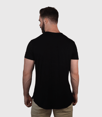 Bamboo Swift Curve-Hem T-Shirt - Sandstone Bamtech