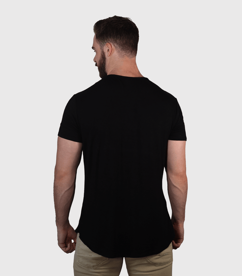 Bamboo Swift Curve-Hem T-Shirt - Sandstone Bamtech