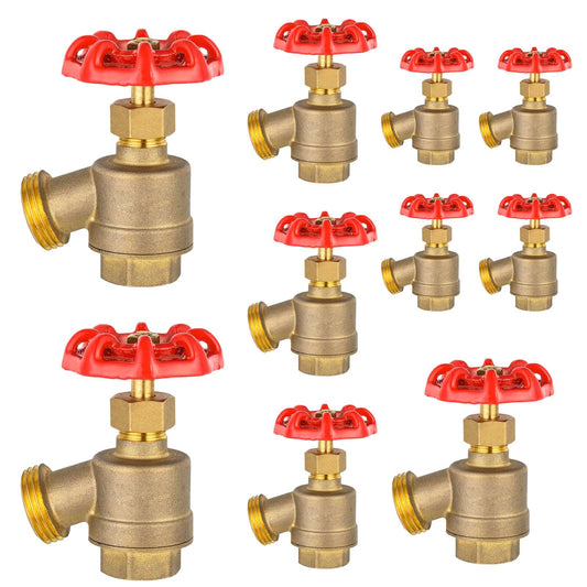 10 Pcs 1/2" FIP x 3/4" MHT Bent Nose Garden Valve