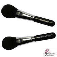 Mineral Powder Brush | Travel Sized, Vegan, Cruelty free Mommy Makeup