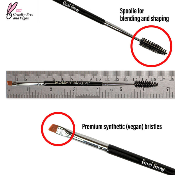 Dual Brow Brush Mommy Makeup