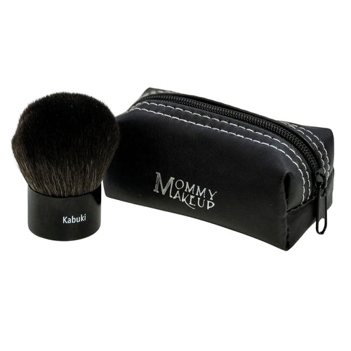 Kabuki Brush - Hand cut, Vegan, Cruelty-Free Mineral Makeup Brush Mommy Makeup