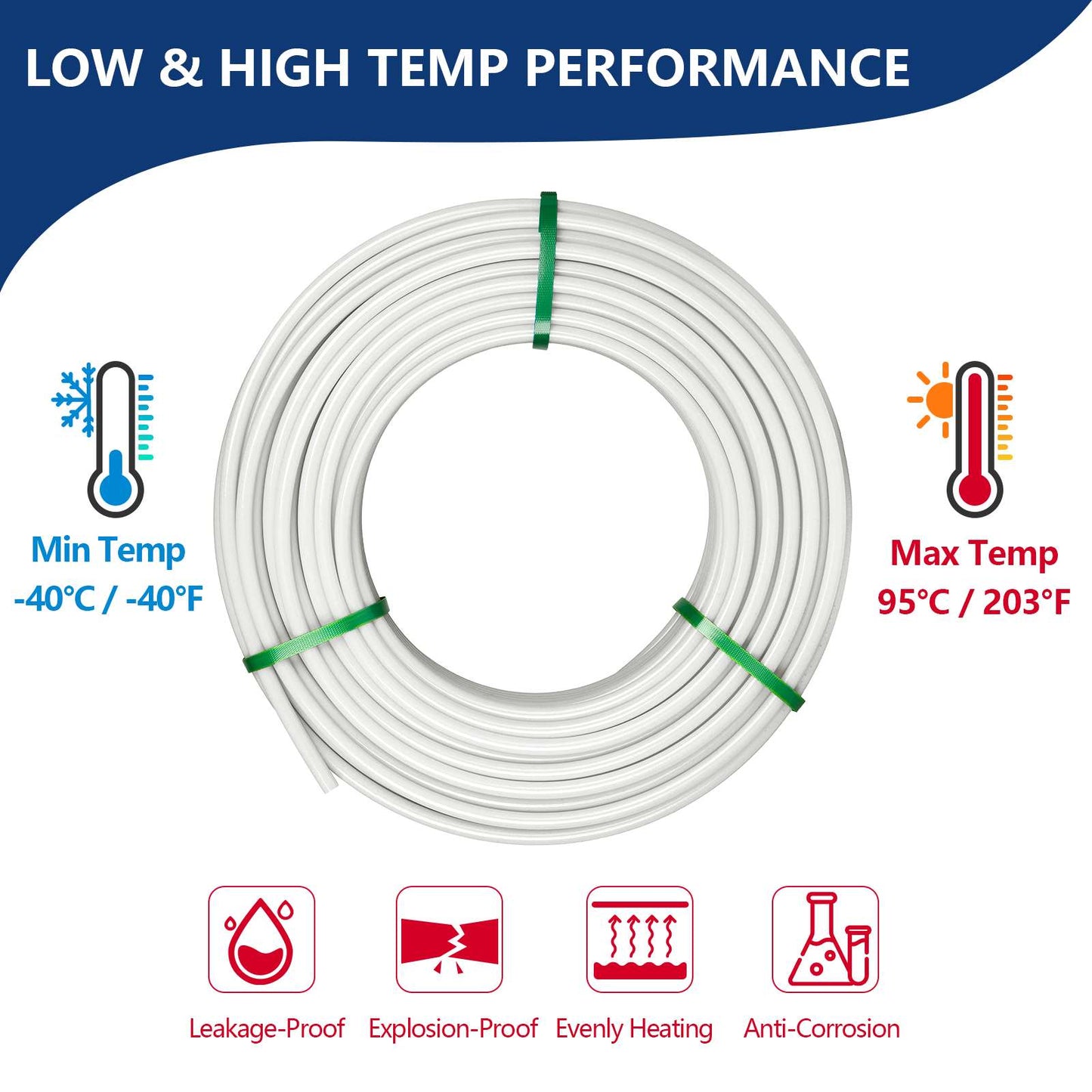 1/2" 300ft PEX-B Pipe (White& Cutter)