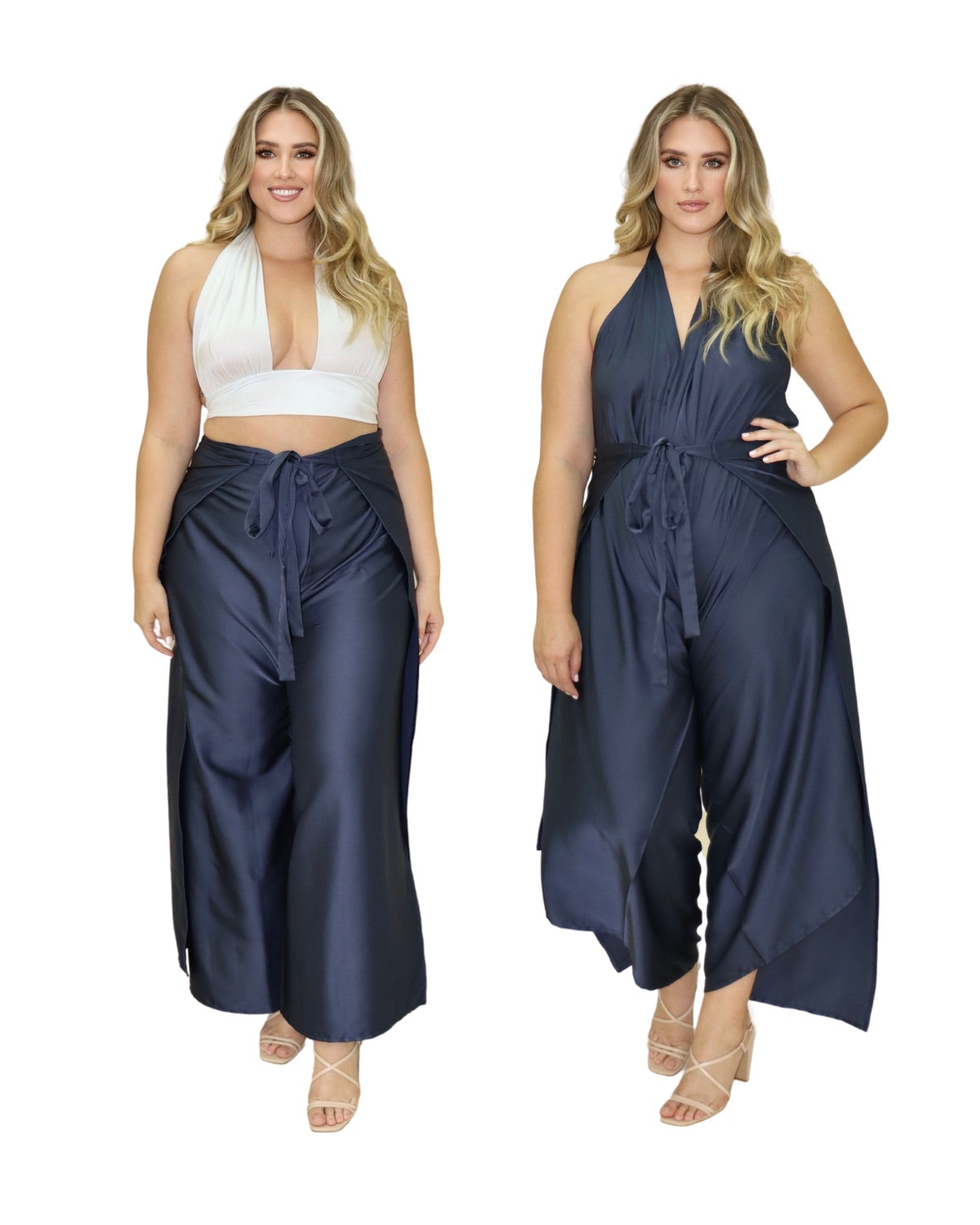 Baliawear Baliawear Pant to Jumpsuit - Viscose Satin