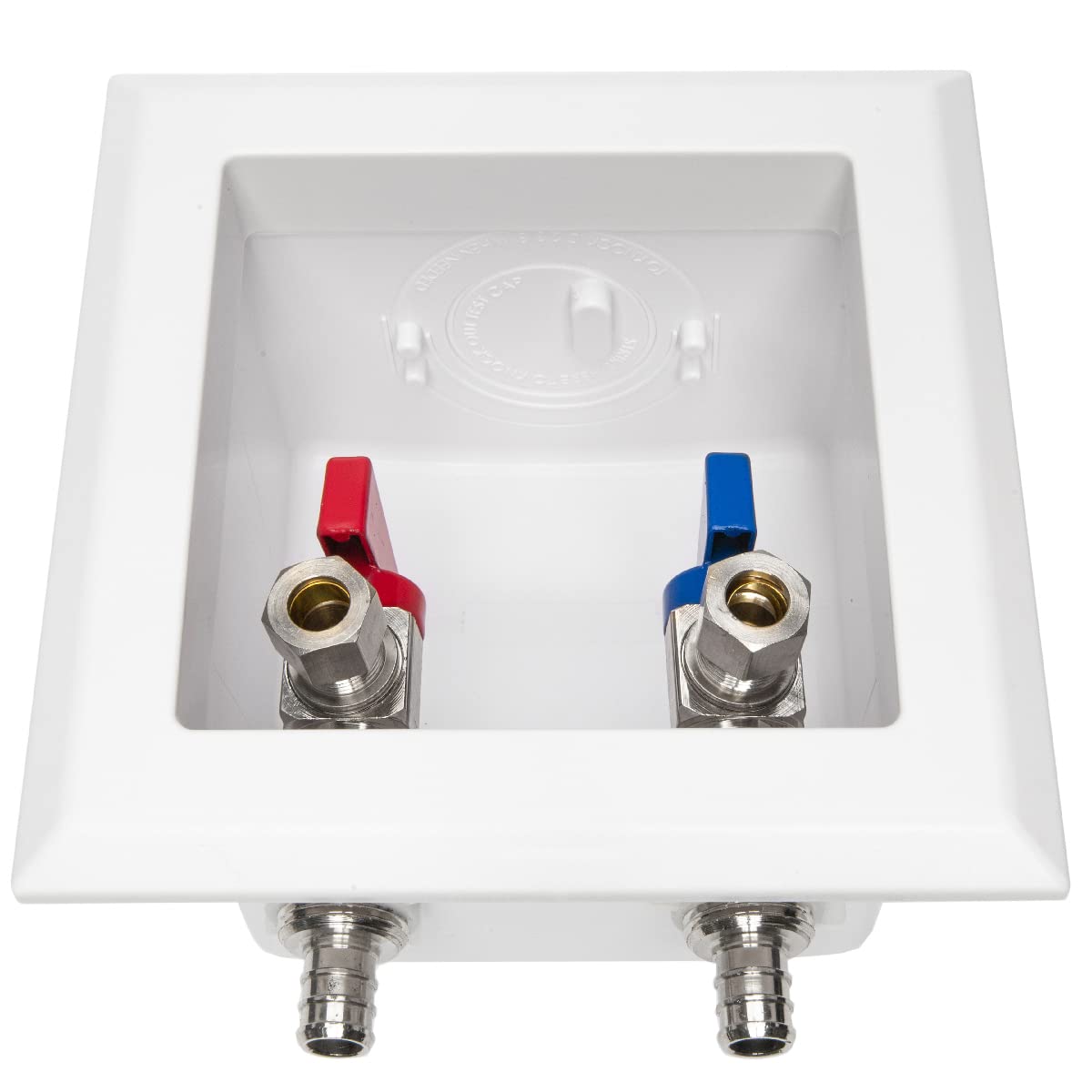 10 Pcs 1/2" PEX Crimp (F1807) Inlet, Faucet Outlet Box, with Installed 1/4 Turn Ball Valve