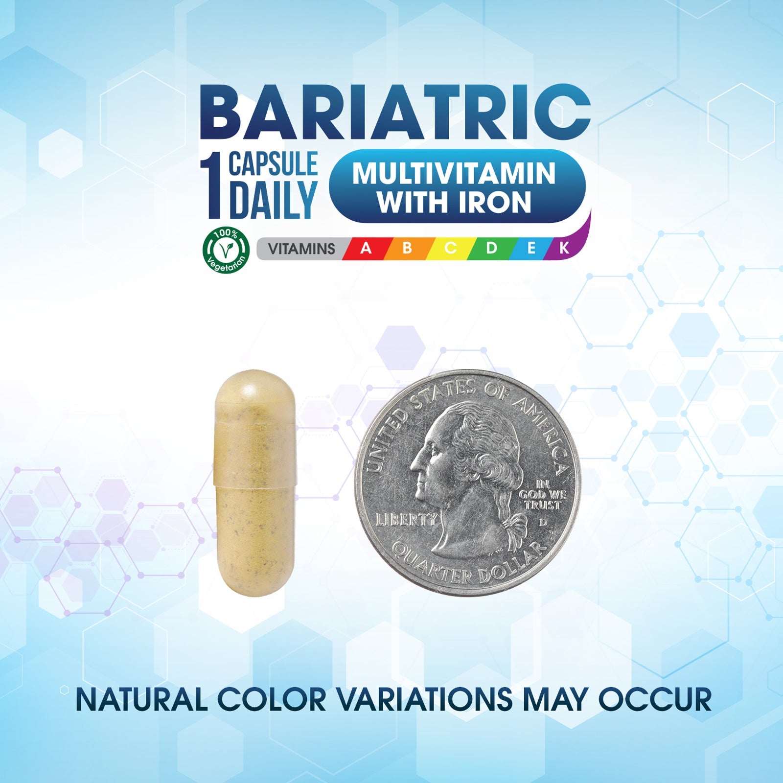 Shiny Leaf Bariatric Multivitamin with Iron and Calcium Citrate 600mg