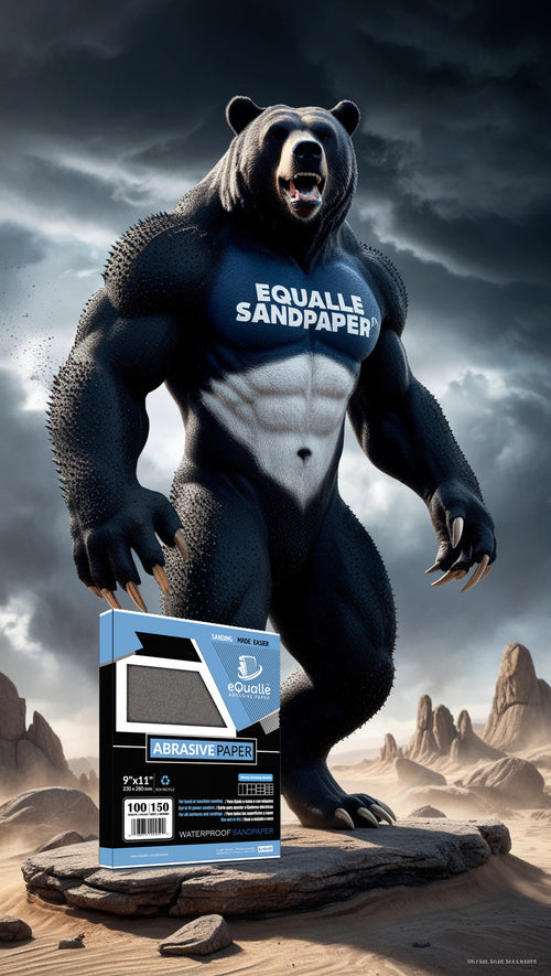 240 Grit Sandpaper Sheets – 50 Pack, 9x11 in, Wet or Dry Use eQualle Sandpaper