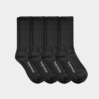 Black Classic Crew Socks 4-pack Repossier