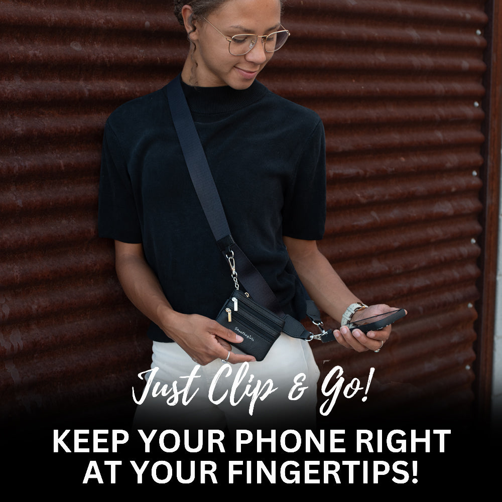 SaveTheGirls SaveTheGirls Clip & Go Strap with Pouch - Solid Collection