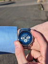 Blue Retro Chronograph The Beyond Boring Watch Company