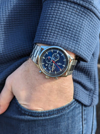Blue Sport Chronograph The Beyond Boring Watch Company