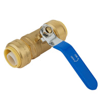 3/4" Push Fit Ball Valve, Blue (Lead Free) Plumbingsell
