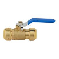 3/4" Push Fit Ball Valve, Blue (Lead Free) Plumbingsell