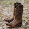 Soto Boots Cheyenne Cowgirl Boots | Women's Snipped Toe Leather Boots (M50041)
