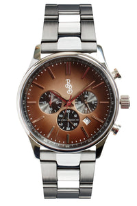 Brown Retro Chronograph The Beyond Boring Watch Company