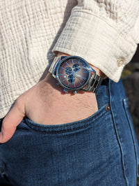 Brown Retro Chronograph The Beyond Boring Watch Company