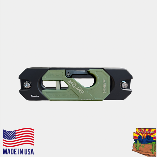 Aluminum Recessed Winch Shackle with Fairlead Kit, closed latch (LIFE TIME WARRANTY*) MOJAB OFFROAD