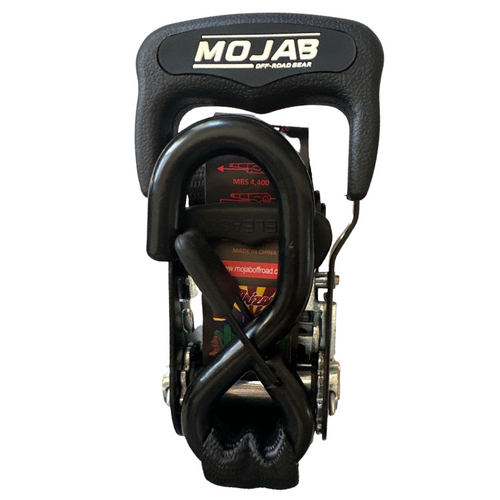 1.6" x 15' Ratchet Tie-Down Set  (Pack of 4) , Closed Hook (Lifetime Warranty) MOJAB OFFROAD