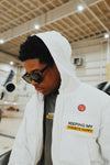 Happy Pockets Windbreaker Zip-Up Jacket (White) Fly Supply Co