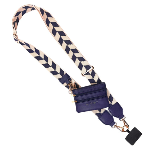 SaveTheGirls SaveTheGirls Clip & Go Strap w/Zippered Pouch Chevron