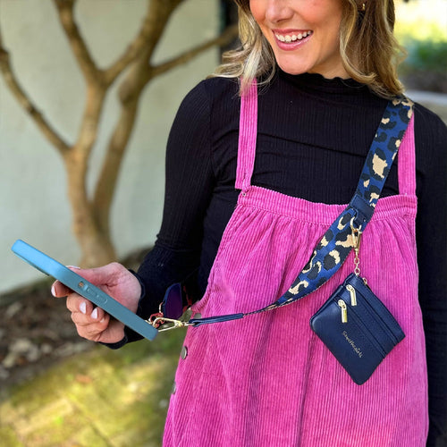 SaveTheGirls SaveTheGirls Clip & Go Strap with Pouch - Leopard Collection