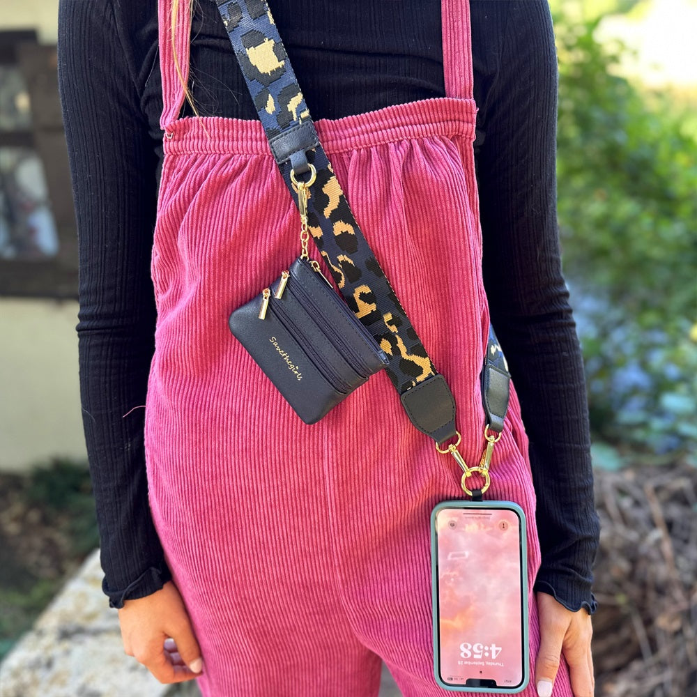 SaveTheGirls SaveTheGirls Clip & Go Strap with Pouch - Leopard Collection
