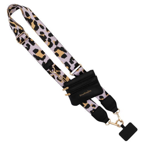 SaveTheGirls SaveTheGirls Clip & Go Strap with Pouch - Leopard Collection