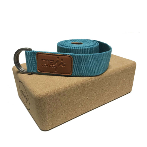 Cork Yoga Block & Strap Combo Jupiter Gear