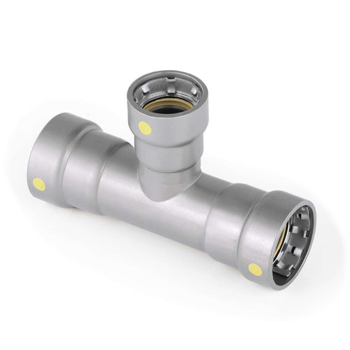 3/4" x 3/4" x 1/2" Carbon Press Tee