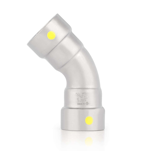 1-1/2" Carbon Press 45° Elbow