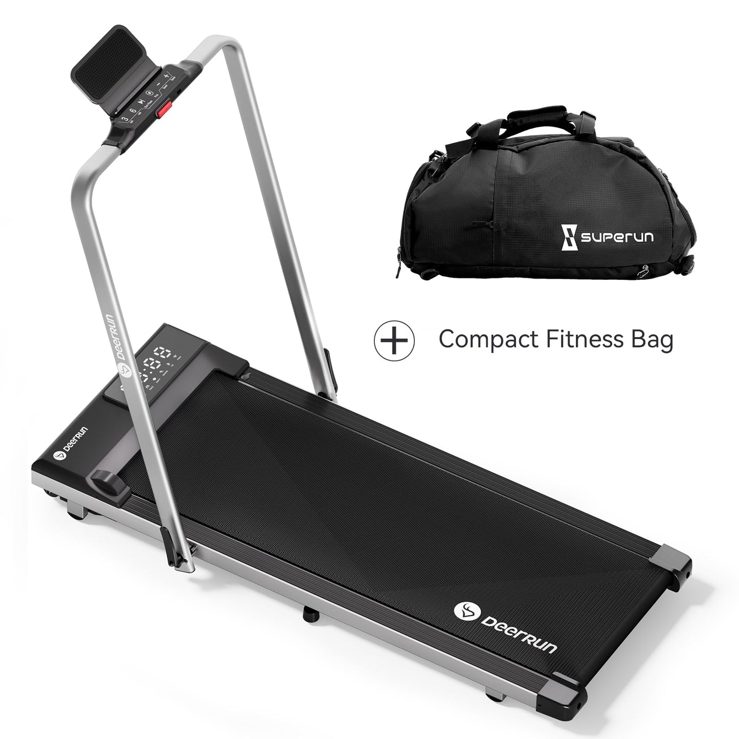 DeerRun® DeerRun A5 Pro Smart 2 in 1 Folding Treadmill Silver