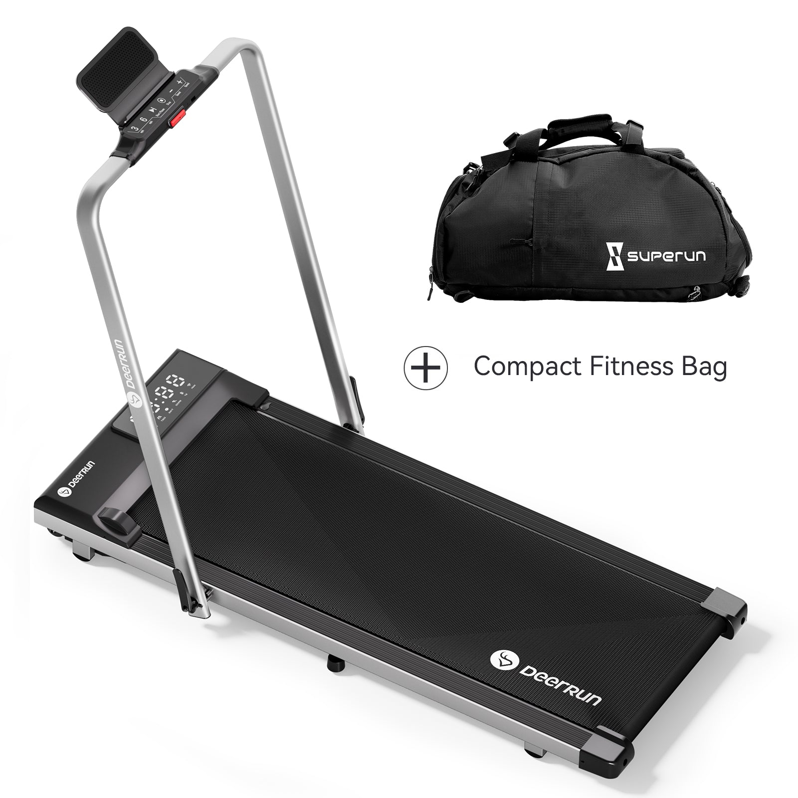 DeerRun® DeerRun A5 Pro Smart 2 in 1 Folding Treadmill Silver