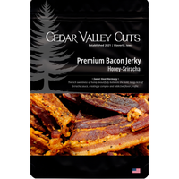 Honey-Sriracha Premium Bacon Jerky Cedar Valley Cuts
