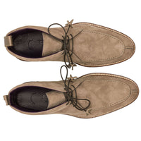 Zelli Italia 46-605-TPE CAMPO HIGH Italian Sueded Goatskin Chukka Boot, Taupe