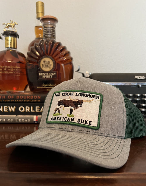 American Duke Apparel Company The Texas Longhorn Cap - Grey & Green