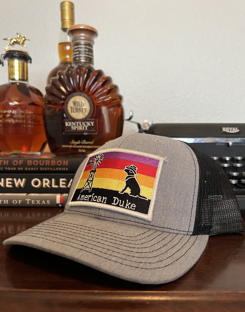 American Duke Apparel Company Ranch Sunset Cap - Grey & Black