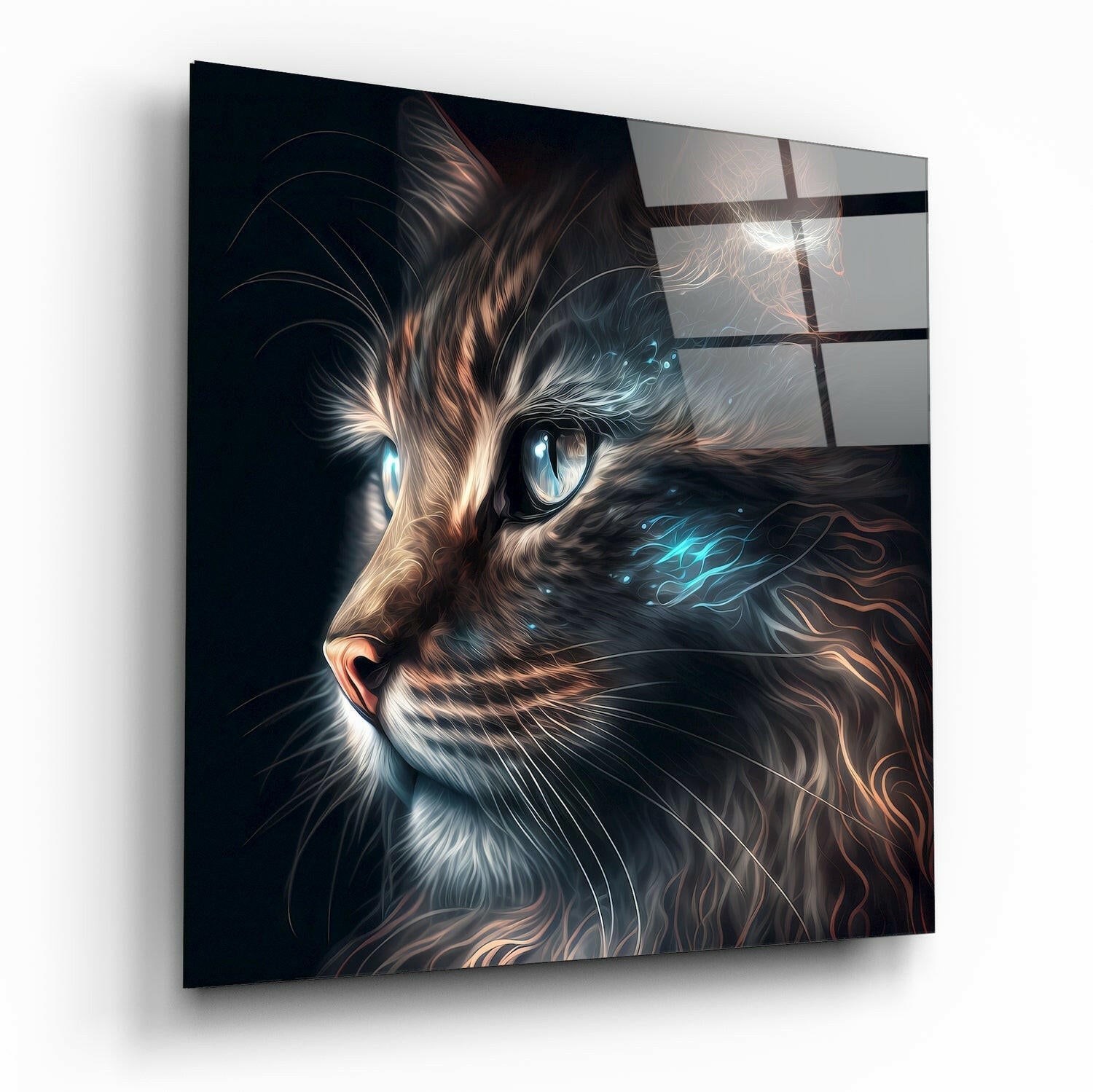 Insigneart USA Insigneart USA Cat Glass Wall Art || Designers Collection