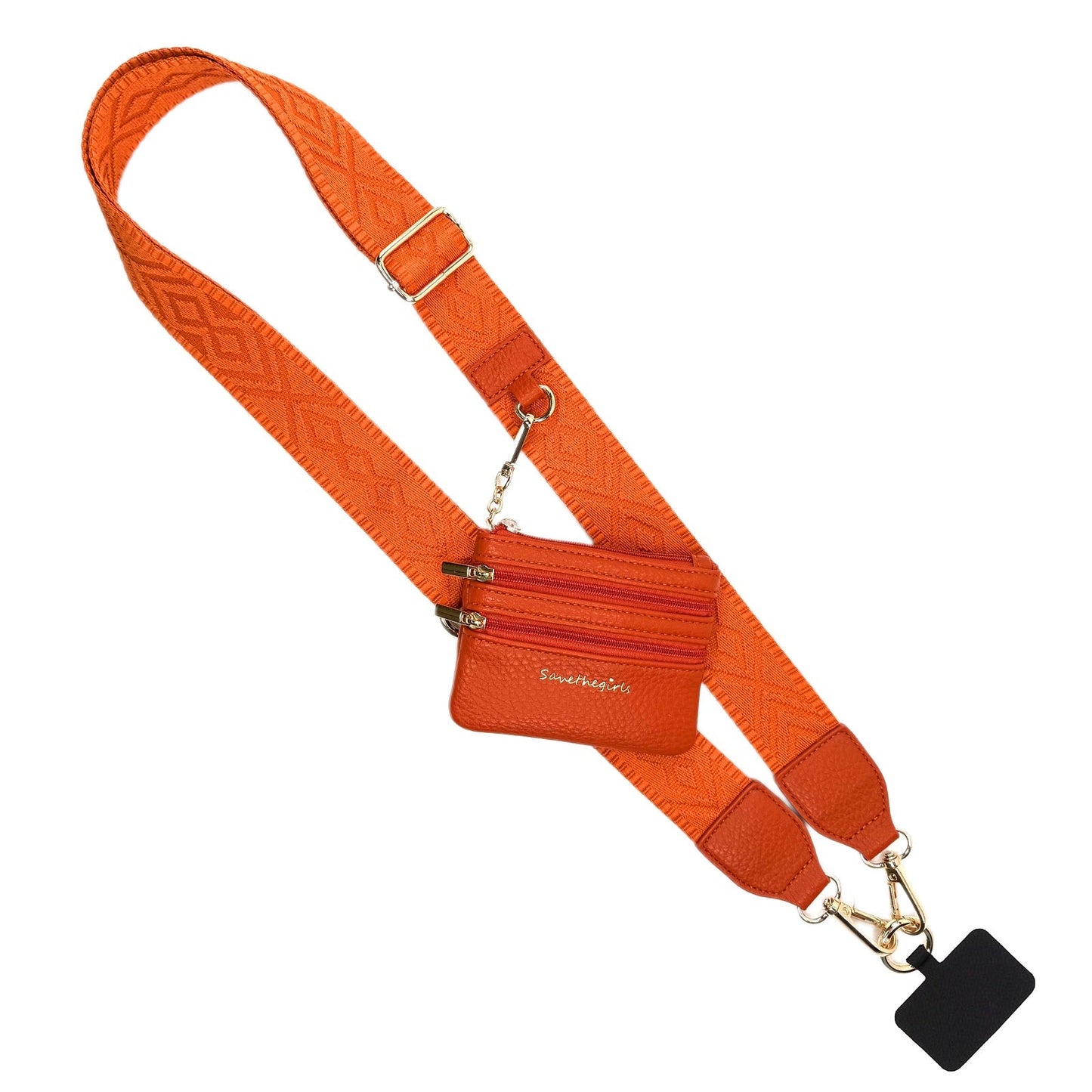 SaveTheGirls Clip & Go Strap w/Zippered Pouch Classic