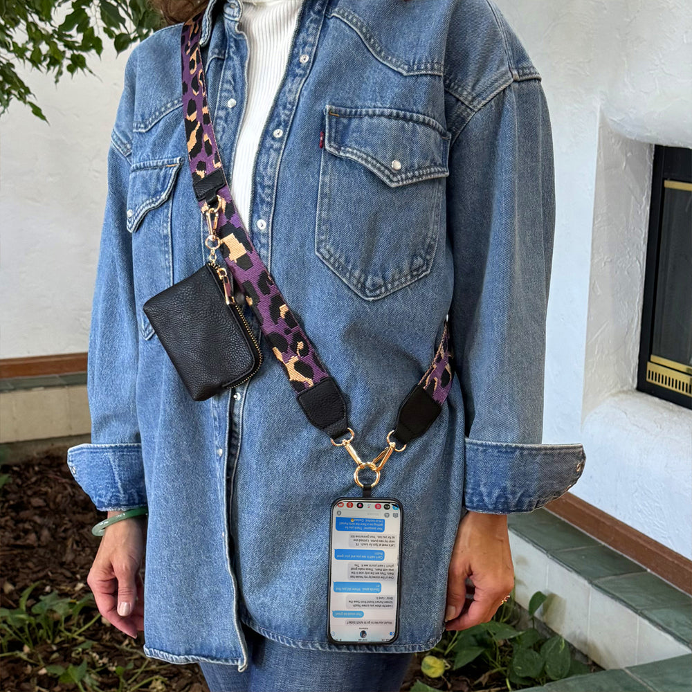 SaveTheGirls SaveTheGirls Clip & Go Strap with Pouch - Leopard Collection