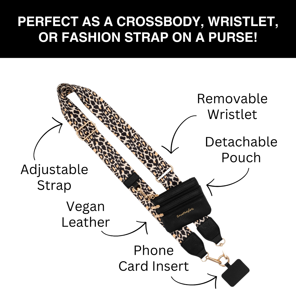 SaveTheGirls SaveTheGirls Clip & Go Strap w/Zippered Pouch