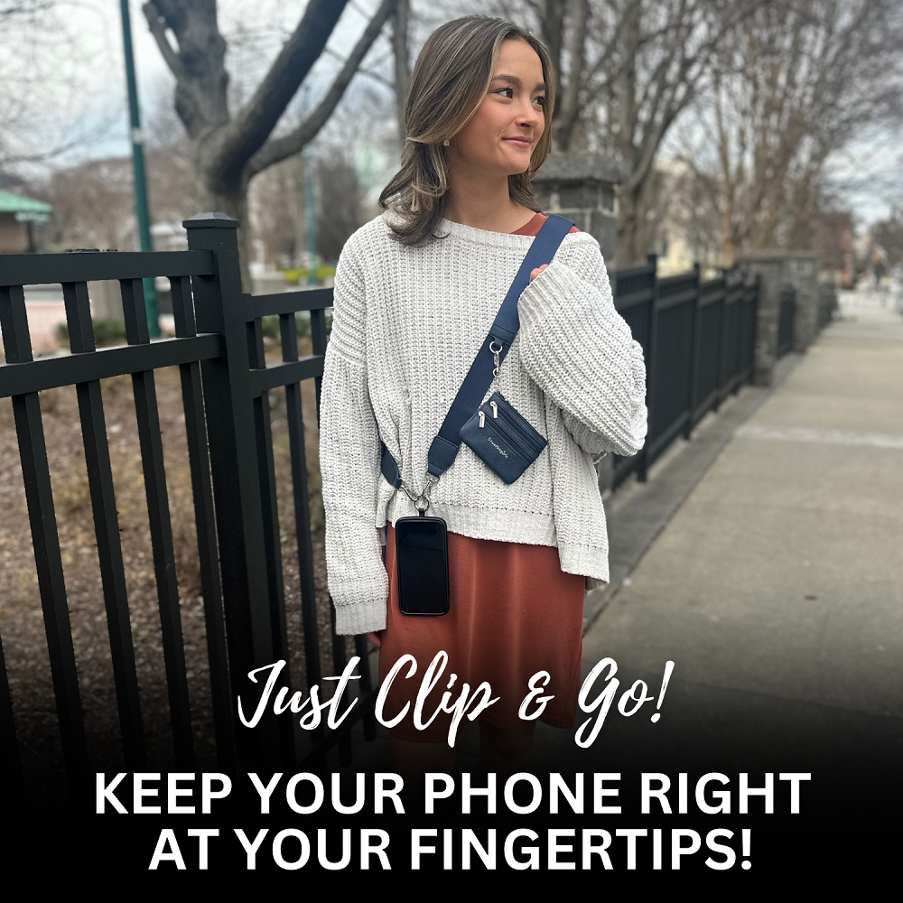 SaveTheGirls SaveTheGirls Clip & Go Strap with Pouch - Neutral Collection