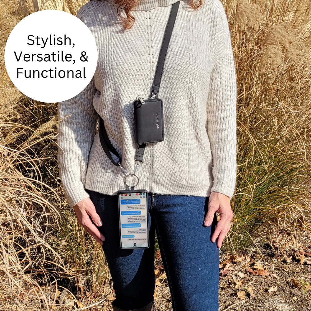 SaveTheGirls SaveTheGirls Clip & Go Strap w/Pouch Brushed Vegan Leather