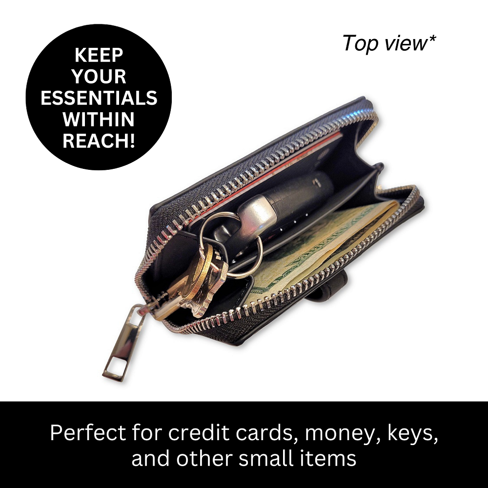 SaveTheGirls SaveTheGirls Clip & Go Strap w/Pouch Brushed Vegan Leather