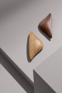 Lacquered Oak "Manta" Wood Drawer Handles Euro • Knobs