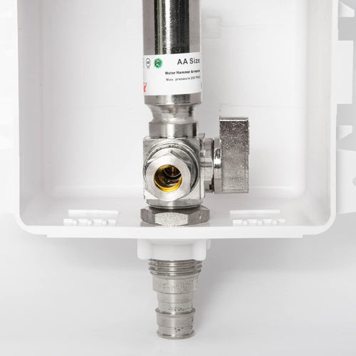 1/2" PEX Expansion (F1960) Inlet, Dishwasher Outlet Box, with Copper Hammer Arrestor Plumbingsell