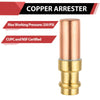1/2" Copper Press Connection, Copper Water Hammer Arrestor Plumbingsell
