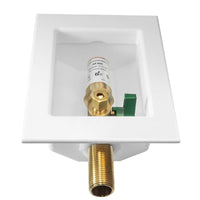 1/2" Sweat Inlet, Ice Maker Outlet Box, with Copper Water Hammer Arrestor Plumbingsell