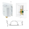 1/2" Push Fit Inlet, Ice Maker Outlet Box, with Copper Water Hammer Arrestor Plumbingsell