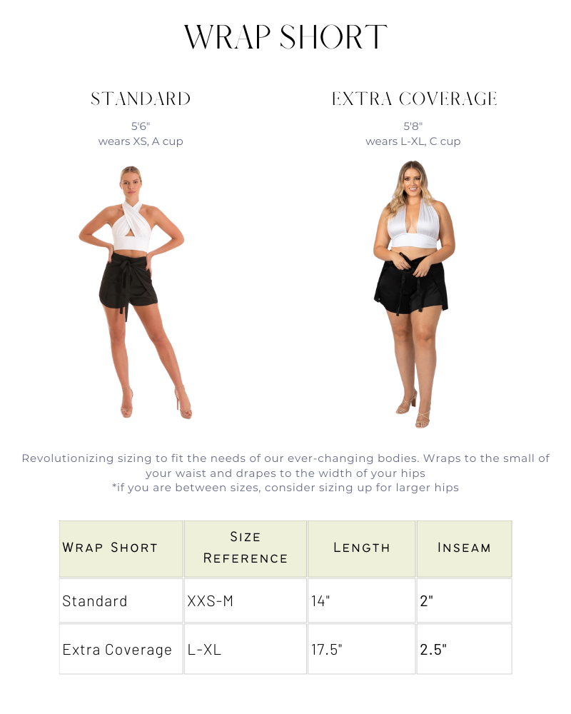 Baliawear Baliawear Wrap Short - Plisse