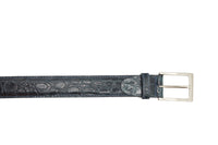 Zelli Italia Zelli Italia 71-155-NVY Crocodile Belt, Navy